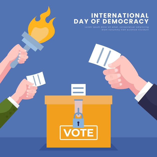 투표와 함께 국제 민주주의의 날