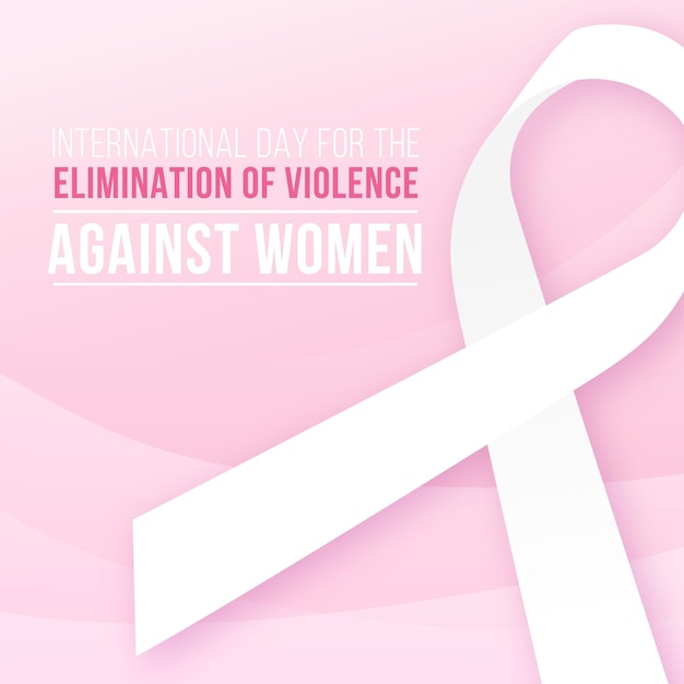 Free vector international day for the elimination of violence against women