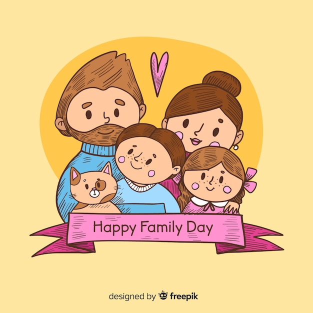 Free Vector international day of families background