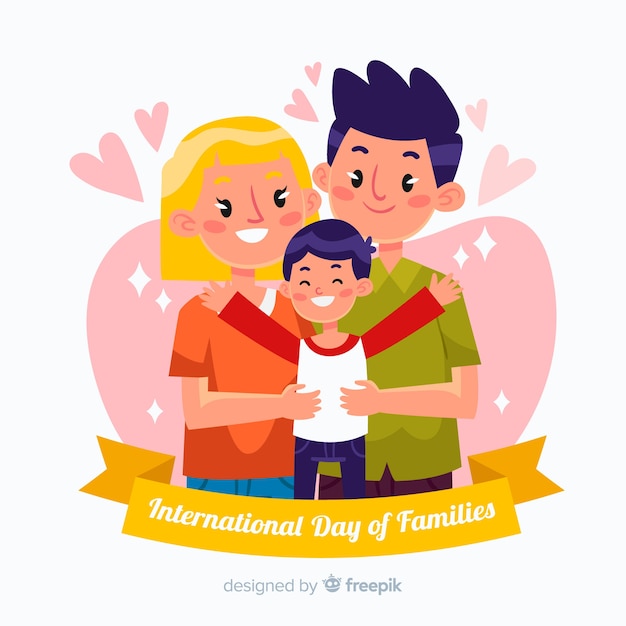 Free vector international day of families