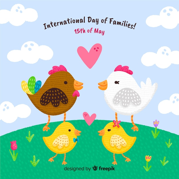 Free vector international day of families