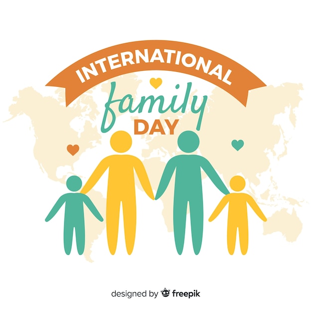Vettore gratuito giornata internazionale delle famiglie