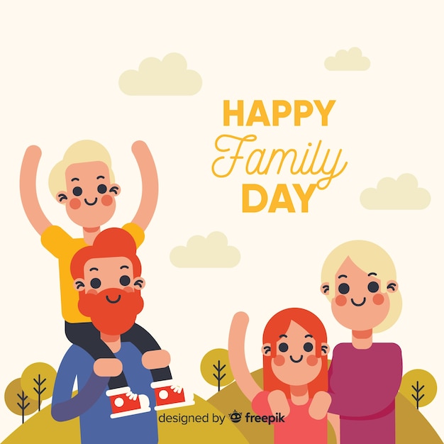 Free vector international day of families