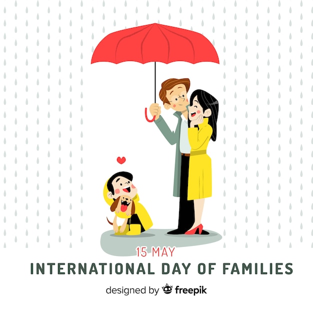 Free vector international day of families