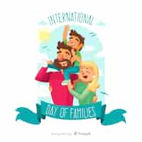 Vettore gratuito giornata internazionale delle famiglie