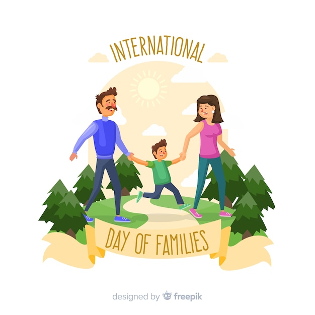 Free vector international day of families