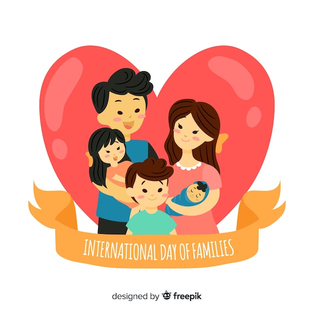 Free vector international day of families