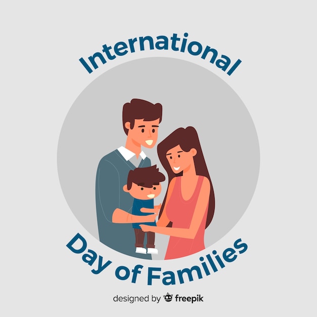 Vettore gratuito giornata internazionale delle famiglie