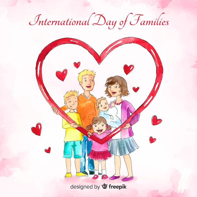 Free vector international day of families