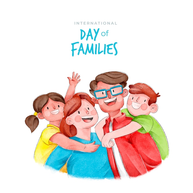 Free vector international day of families