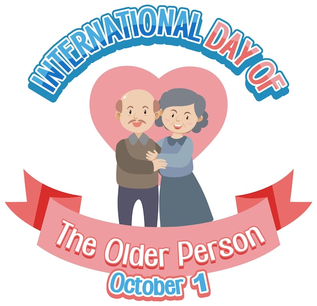 Шаблон плаката международного дня пожилых людей