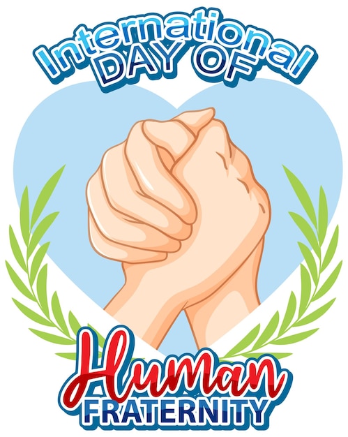 Free vector international day of human fraternity