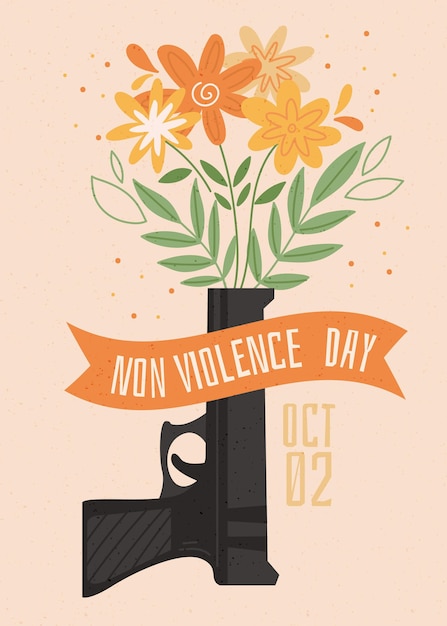 Free vector international day of non violence