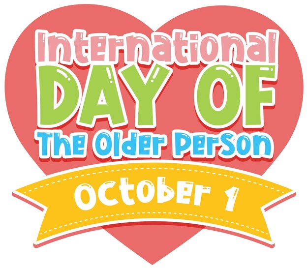 International Day for Older Person Poster Template