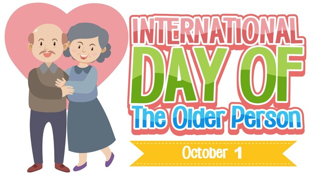 International Day for Older Person Poster Template