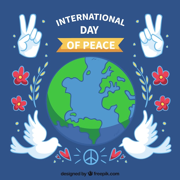 Free vector international day of peace background