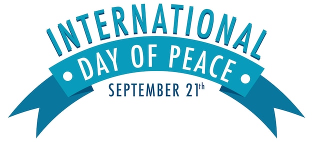 International day of peace banner design