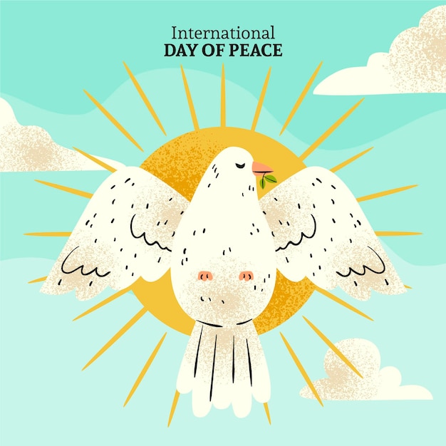 Free vector international day of peace drawing