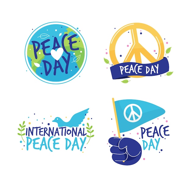 International day of peace labels design