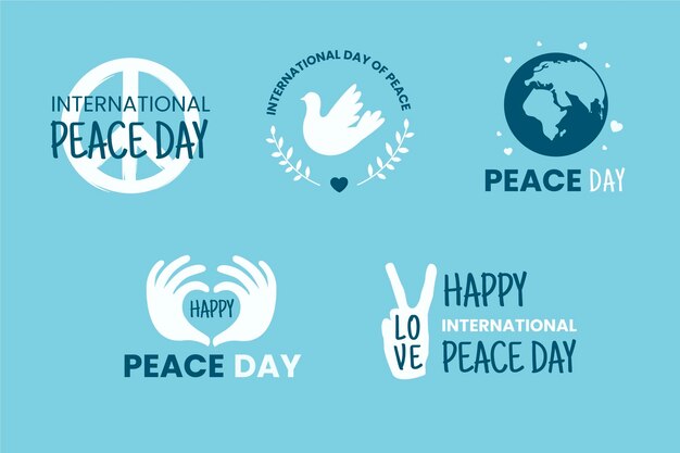 Пакет ярлыков Международного дня мира