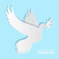Free vector international day of peace in paper style