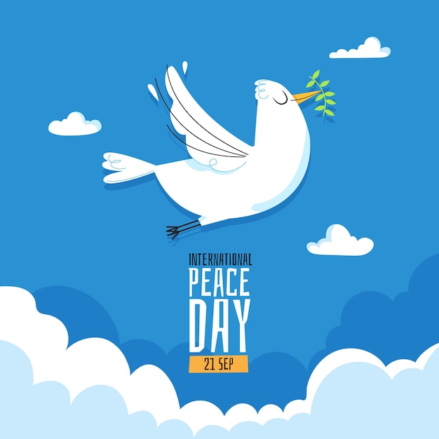 Free Vector International day of peace theme