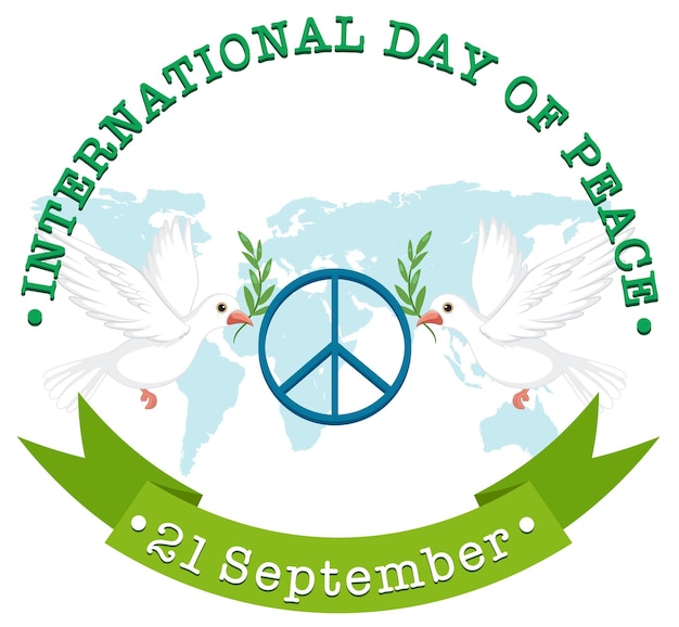 Free vector international day of peace