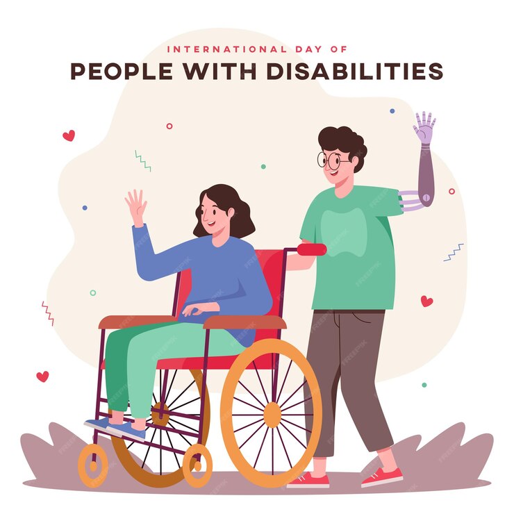  International day of people with disability Premium Vector