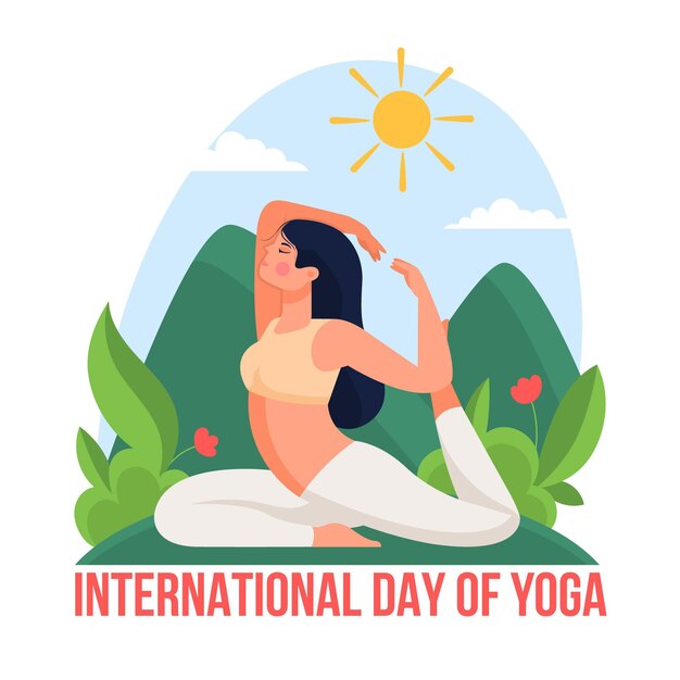 International day of yoga concept