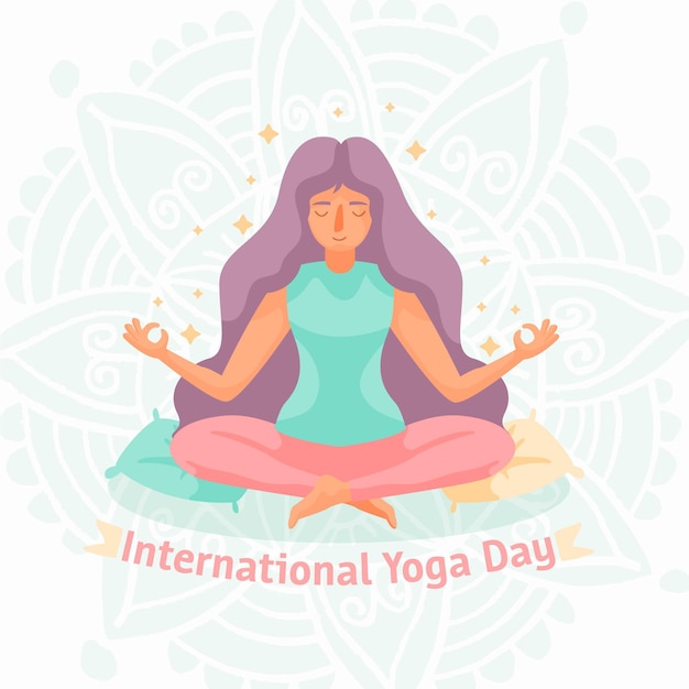 Std.VI participates in a Drawing Competition conducted on the occasion of International  Yoga Day | Sharon English School