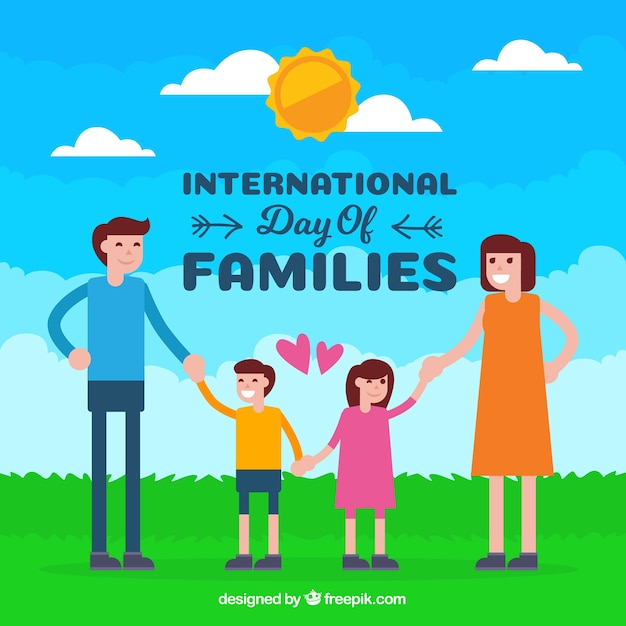 Free vector international family day background