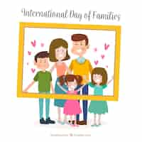 Free vector international family day background