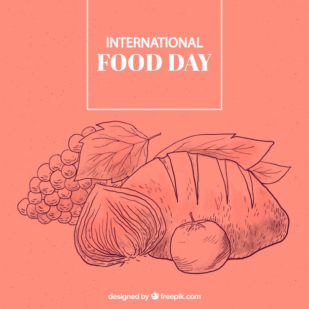 Free vector international food day background