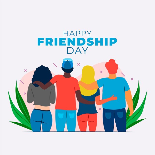 international friendship day illustration