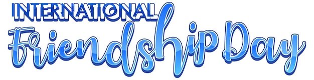 Free vector international friendship day logo banner