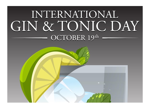 International gin and tonic day banner