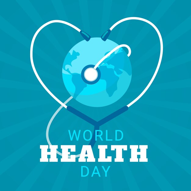 Free vector international health day in flat design