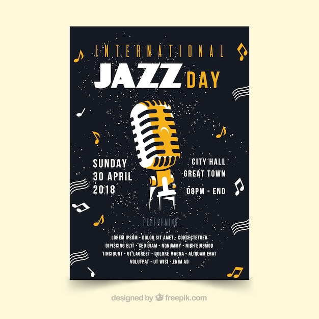 International jazz day flyer