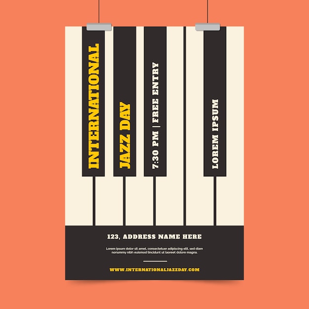 International jazz day flyer