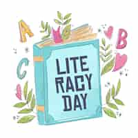 Free vector international literacy day concept