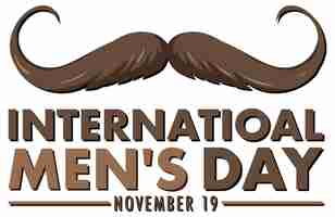 Free vector international mens day banner design