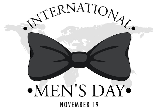 Free vector international mens day poster design