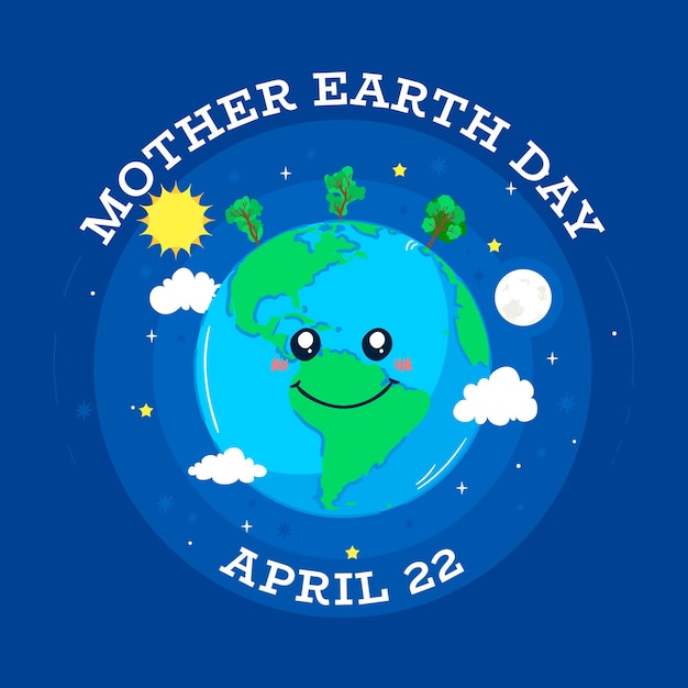 Free vector international mother earth day event