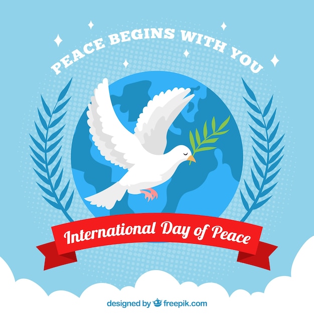 Международный день мира с голубями