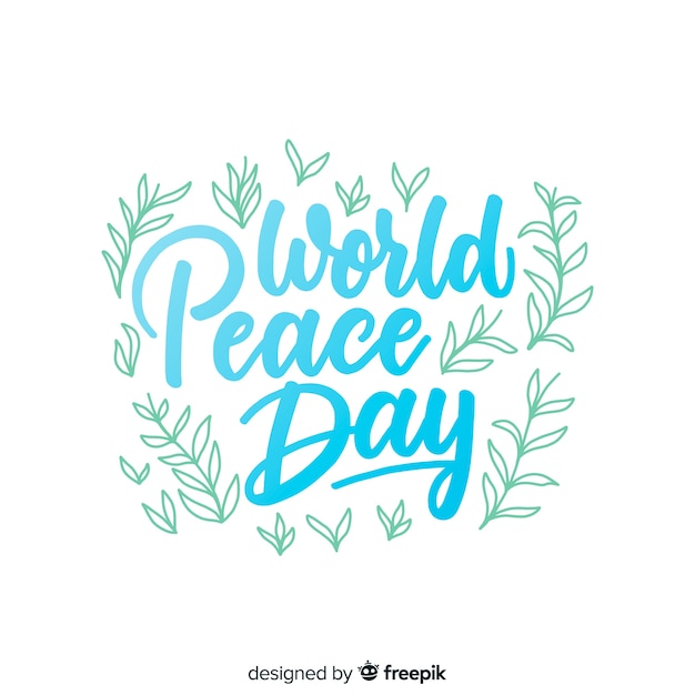 Free vector international peace day concept