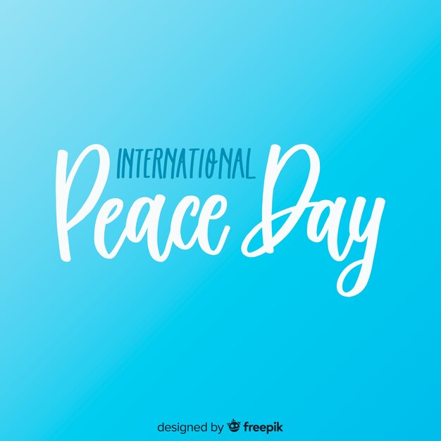 International peace day concept