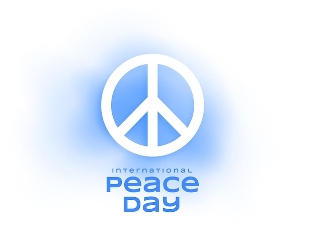 Free vector international peace day event background a symbol of humanity and faith vector