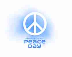 Free vector international peace day event background a symbol of humanity and faith vector