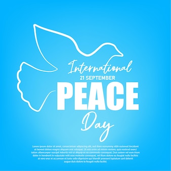 Международный день мира. иллюстрация концепции настоящего мира во всем ... Знак Мира Во Всем Мире