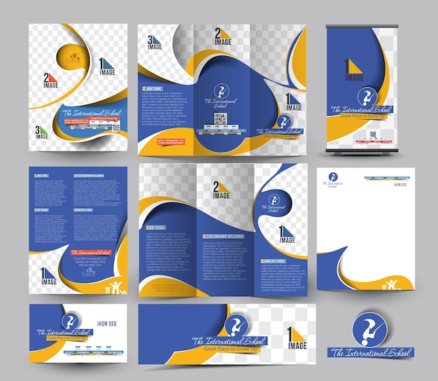 The International School Stationery Set Template